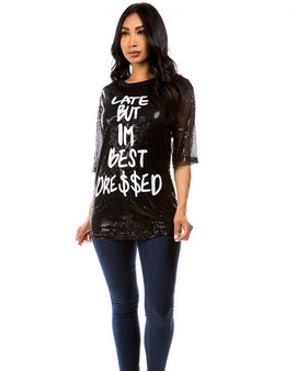 SEXY SEQUIN T-SHIRT
