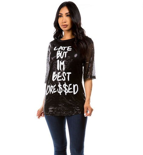 SEXY SEQUIN T-SHIRT