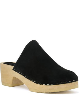 RAG & CO DARCIE TAUPE SUEDE CLOGS