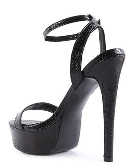 Queen Bee Rhinestone Heeled Sandals