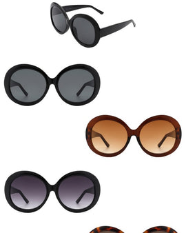 Oversize Circle Fashion Women Round Sunglasses