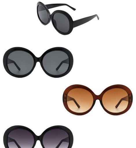 Oversize Circle Fashion Women Round Sunglasses