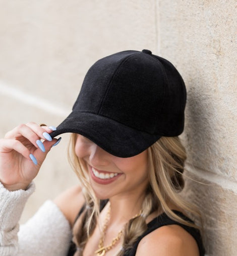 Velour Ball Cap
