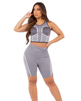 SEXY TWO PIECE SET TOP AND SHORT