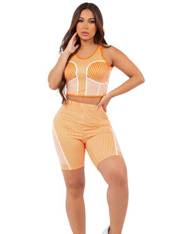 SEXY TWO PIECE SET TOP AND SHORT