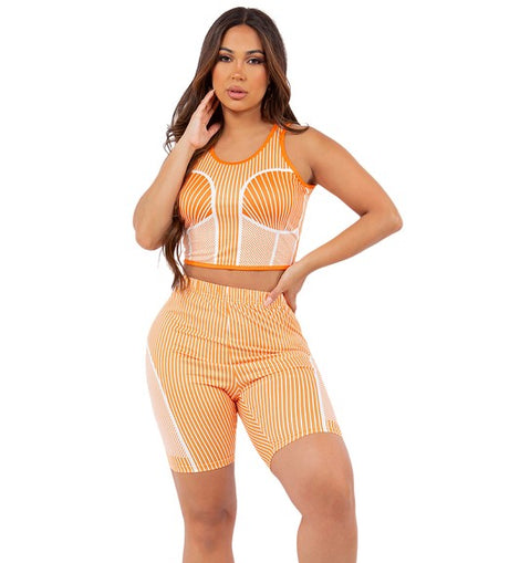 SEXY TWO PIECE SET TOP AND SHORT