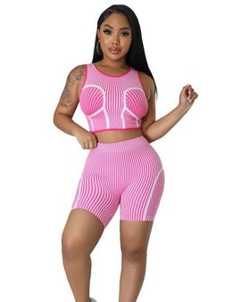 SEXY TWO PIECE SET TOP AND SHORT