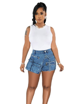 SEXY FASHION CARGO STYLE DENIM SHORT