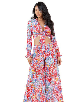 WOMEN FASHION SUMMER PANTS SET