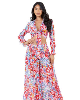 WOMEN FASHION SUMMER PANTS SET