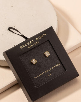 Mini Quatrefoil Stud Earrings