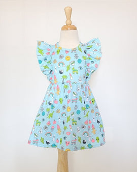Retro Kid Girls Dress