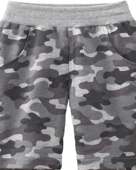 Grey Camo Boy's Shorts