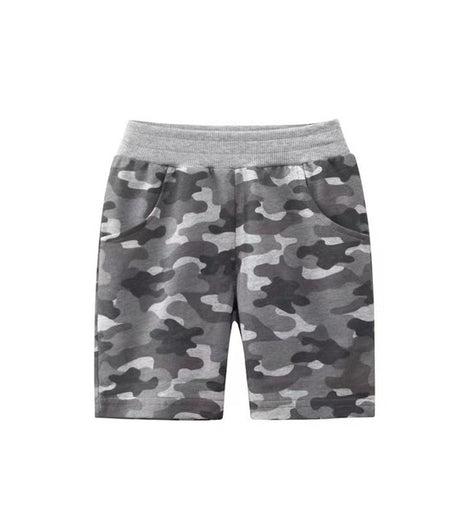 Grey Camo Boy's Shorts