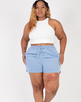 Plus Size French Terry Shorts