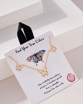 Butterfly Charms Necklace